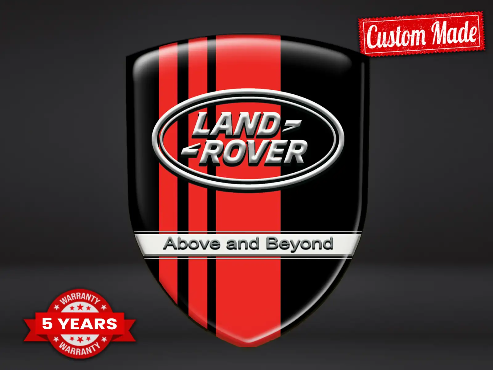 Land Rover Etiquetas Negocio Resistentes Limitadas Con Estilo
